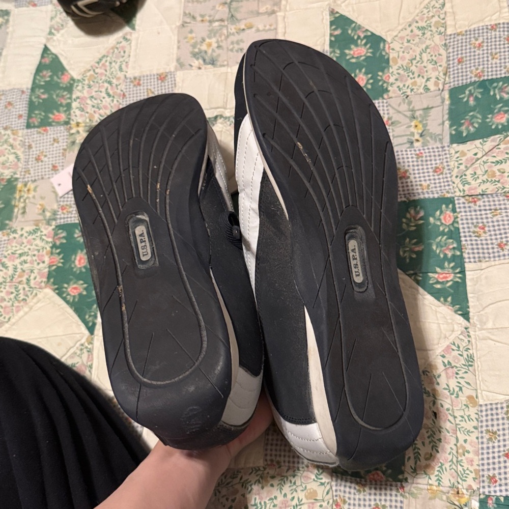 U.S. Polo Assn. Black and White Sneakers - Picture 7 of 7